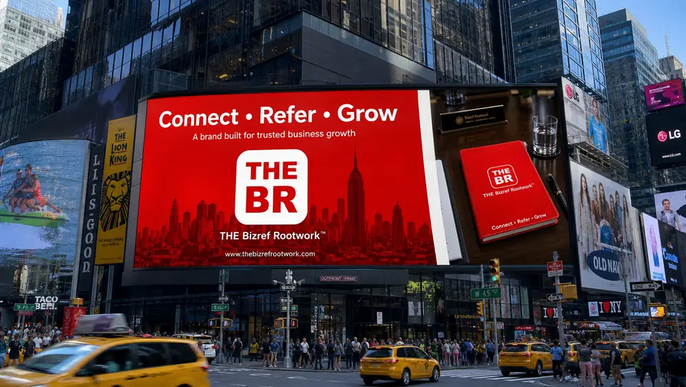 Concept render: THEBR wide-format Times Square billboard