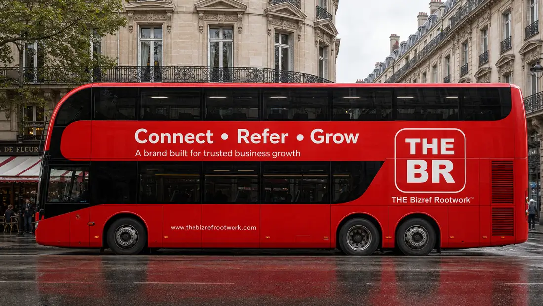 Concept render: THEBR branded bus in Paris